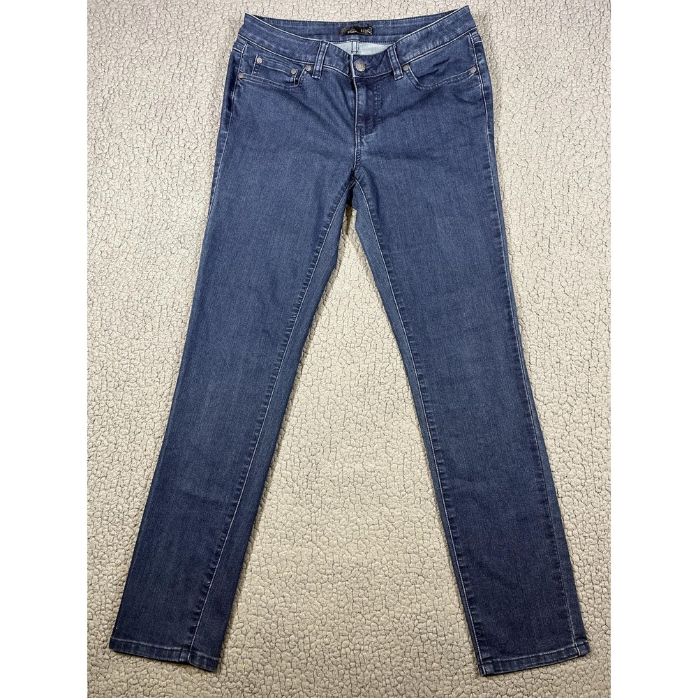 Prana Jeans Womens 6/28 Dark Wash Blue Skinny Stretch Mid Rise Denim Pants